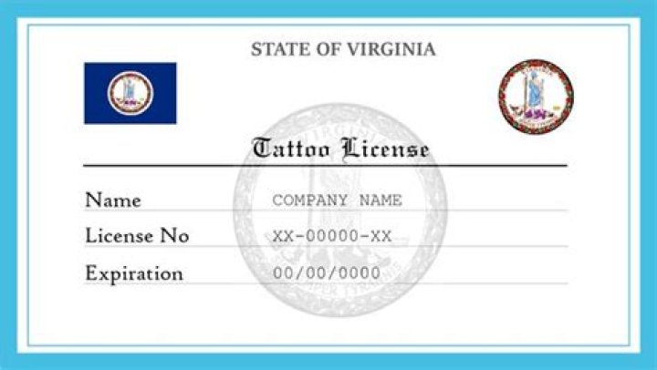 Does Virginia require a tattoo license?
