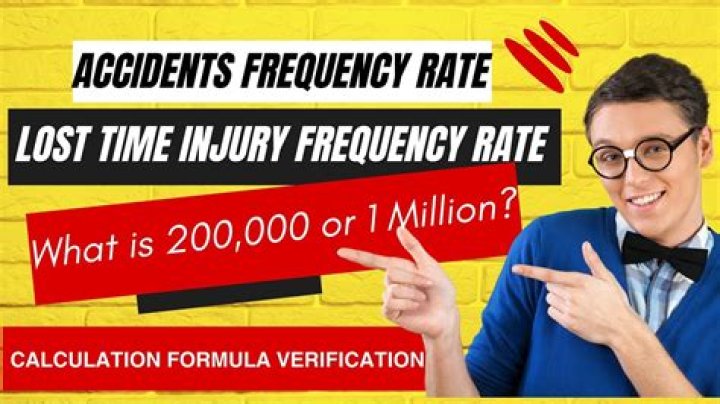 How do you calculate the frequency rate of an accident?