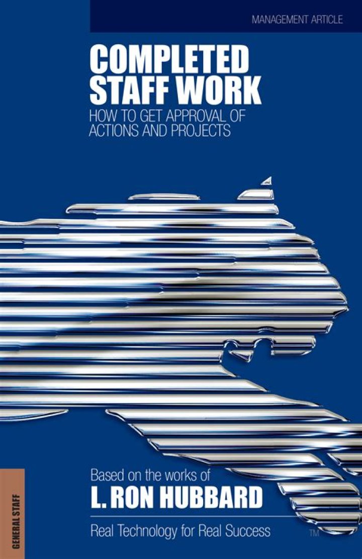 How do you do completed staff work?