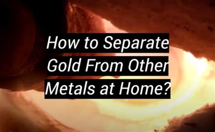 How do you separate gold from metal?
