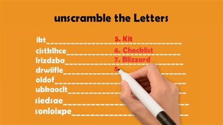 How do you unscramble words in a letter?