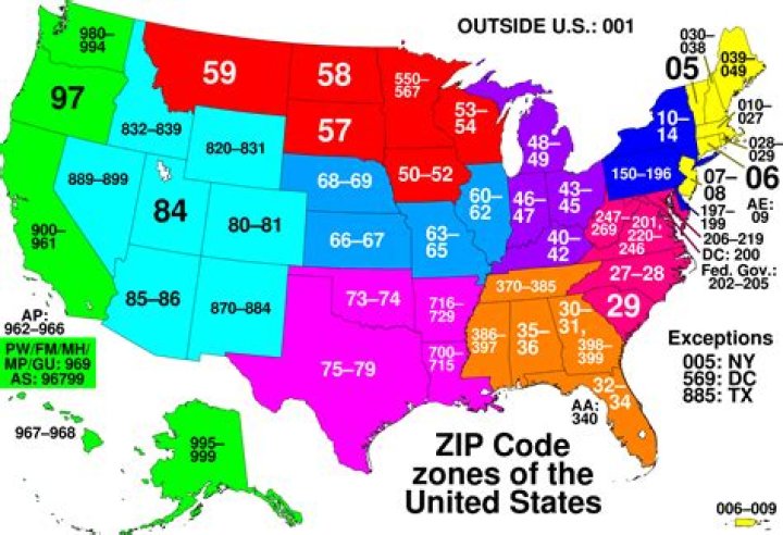 How many zip codes are in USA?