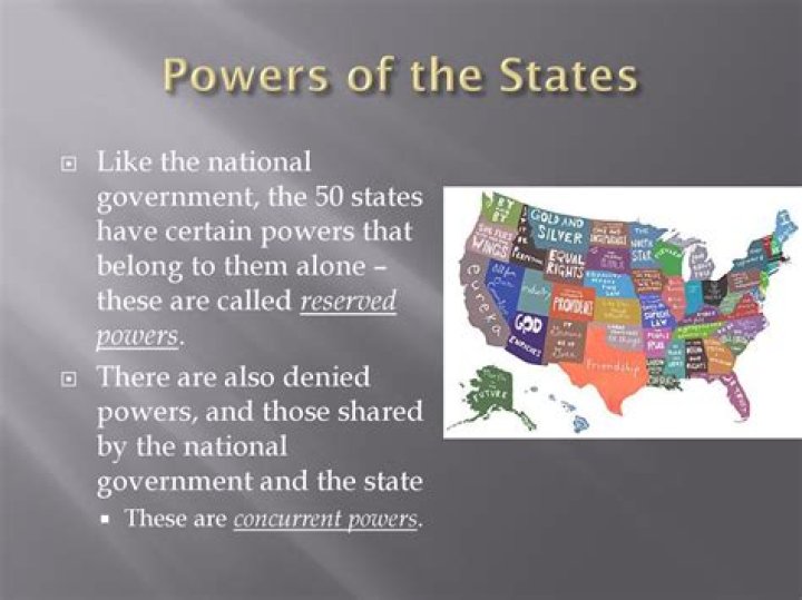 What are five responsibilities or powers of the federal government?
