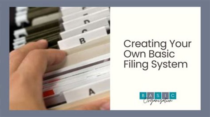 What are the five basic filing systems?