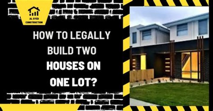 What are two houses on one property?