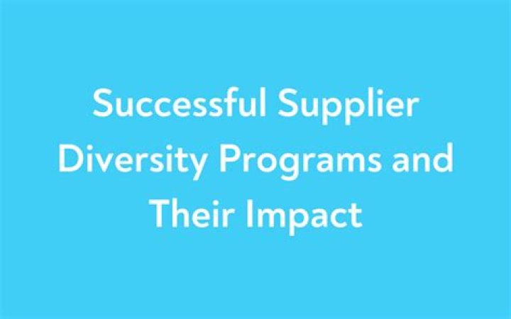 What companies have supplier diversity programs?