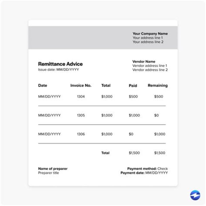 What is a advice note business?