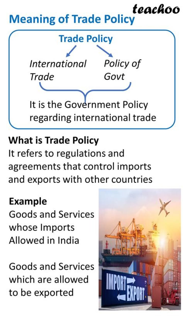 What is the meaning of trade policy?