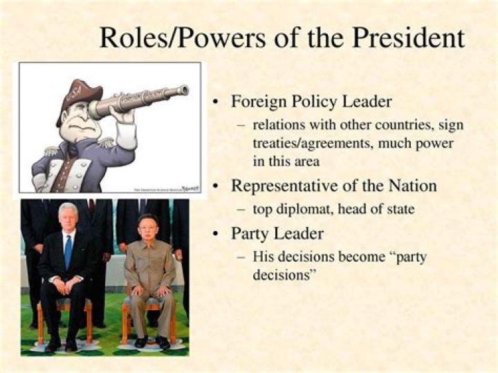 What role does the president have with regards to making deals with other countries?